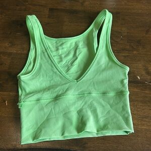Green Lululemon activewear shirt size 4, never worn 